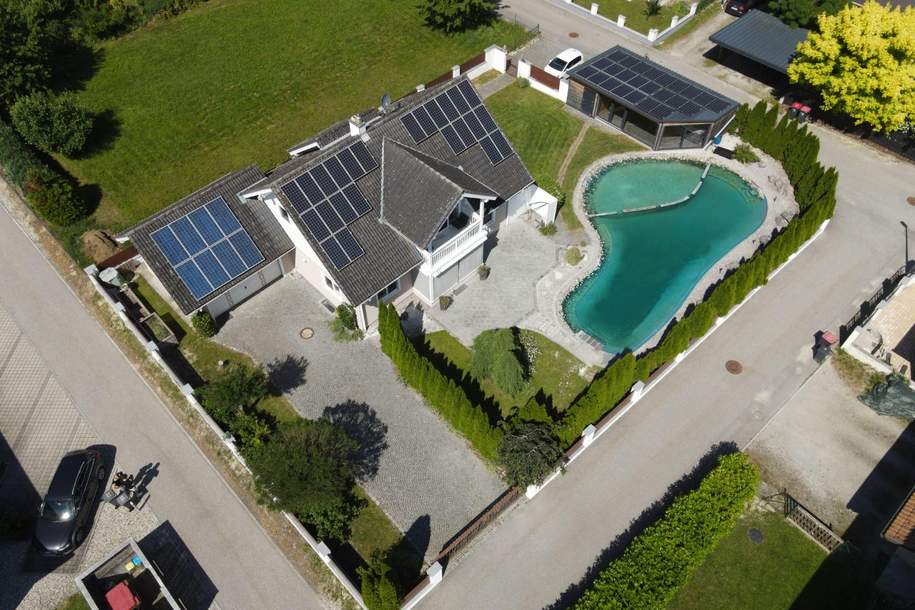 Exklusives Einfamilienhaus mit Wellnessbereich und Schwimmteich in sonniger Lage, Haus-kauf, 4782 Schärding