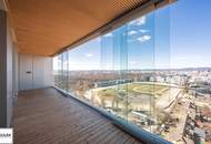 20. Etage | 3 Zimmer Erstbezug | 19 m² Loggia | Pool, Fitness & Spa