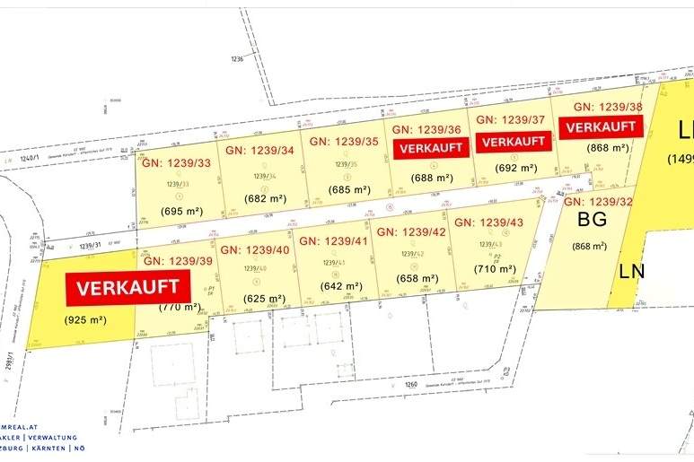 Baugrundstücke in Katsdorf / Ruhstetten – sonnige Lage, ideal für 1–3 Wohneinheiten je Parzelle, Grund und Boden-kauf, 170.500,€, 4223 Perg