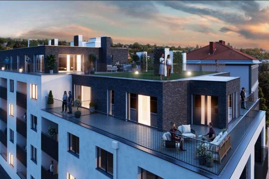 Neubau Erstbezug 1140 | 2 Zimmer | 2 Dach-Terrassen | PROVISIONSFREI, Wohnung-kauf, 430.000,€, 1140 Wien 14., Penzing