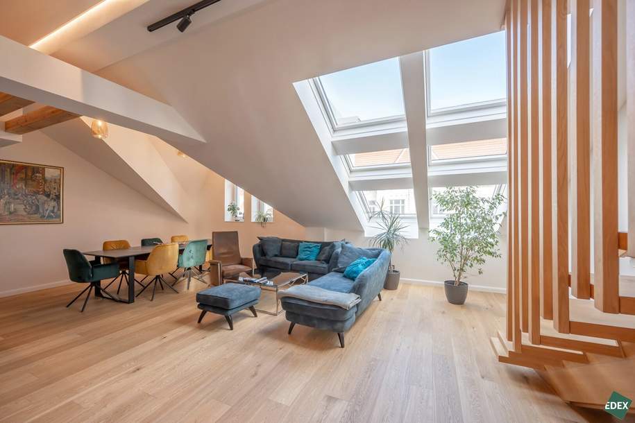 Exklusive Dachgeschoss-Wohnung mit zwei Stellplätzen und privaten Aufzug in Pötzleinsdorf, Wohnung-kauf, 1.985.000,€, 1180 Wien 18., Währing