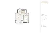 Helle 2-Zimmer-Erstbezugswohnung mit Balkon/Terrasse