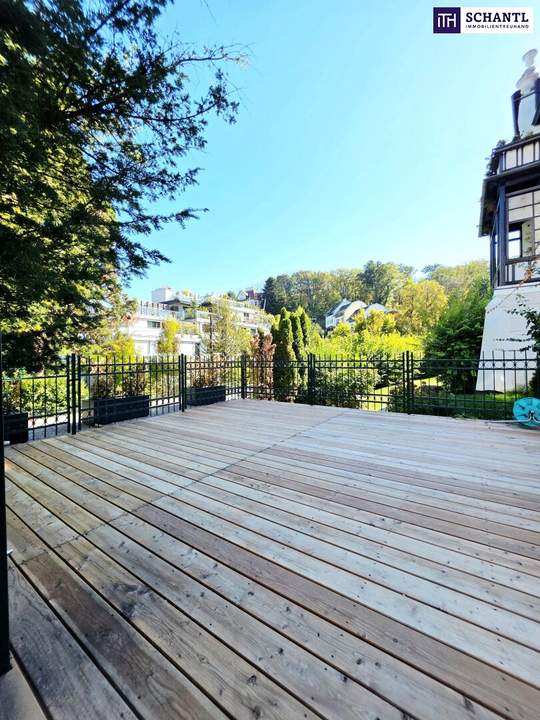 Hietzing Deluxe! Generalsanierte Luxuswohnung mit riesiger Privatgarage! Großer Garten + Riesige Terrassen + 4 Zimmer, 3 Bäder, 3 WCs und viel Raum! Premium Wohngefühl!