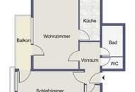 Gemütliche 2-Zimmer-Wohnung mit Balkon in Parsch