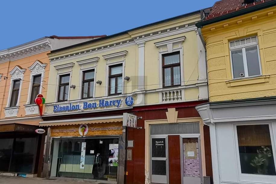 GUTE LAGE - MIT FREIEM GESCHÄFTSLOKAL UND MIETEINNAHMEN, Gewerbeobjekt-kauf, 449.000,€, 2700 Wiener Neustadt(Stadt)