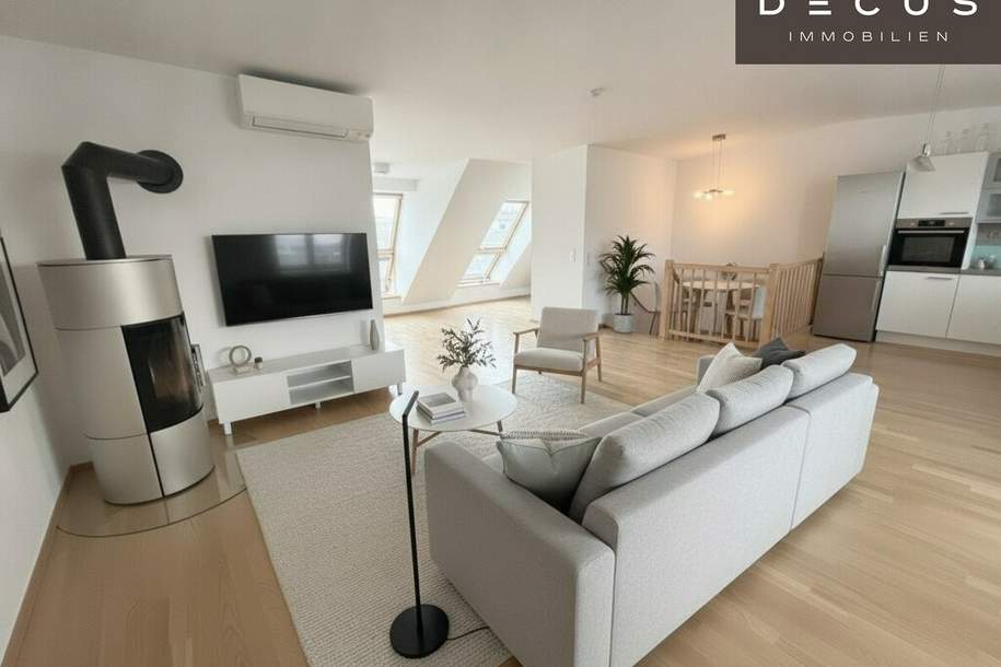 Elegante ruhige 2 Etagen/2 Terrassen Dachgeschoßwohnung | Fernblick | Ruhelage, Wohnung-kauf, 1.290.000,€, 1030 Wien 3., Landstraße