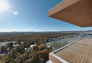 Central Park Feeling! Unverbaubarer Weitblick über Prater und Donau vom 25. Stock, Eckwohnung mit Traumterrassen und Wintergarten