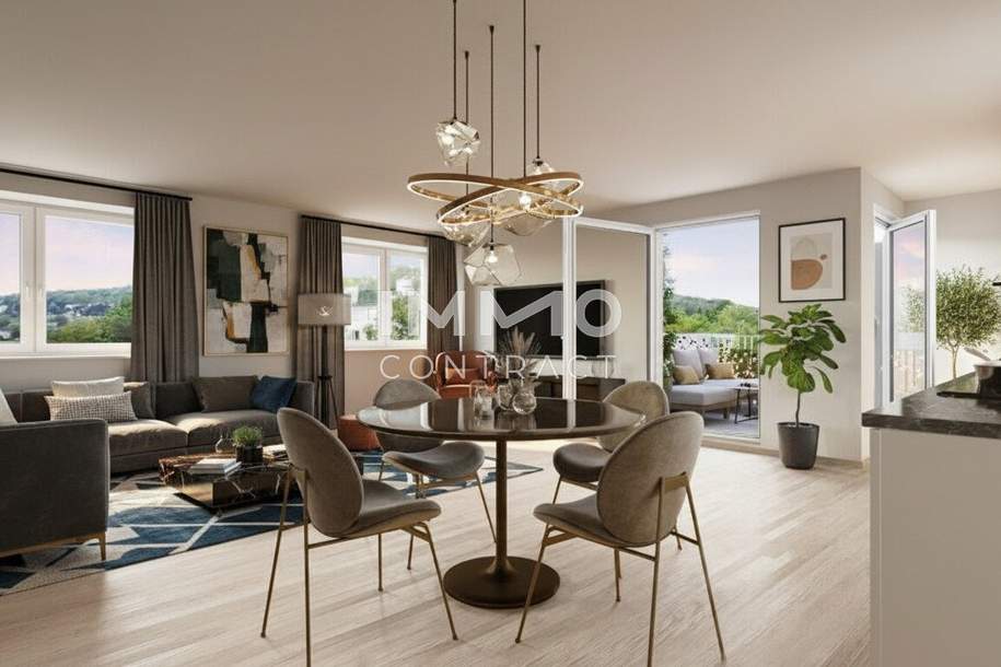 NEUBAU nahe U4: Großzügige 3-Zimmer mit Balkon – Küche geschenkt &amp; Nebenkosten sparen!, Wohnung-kauf, 600.400,€, 1140 Wien 14., Penzing