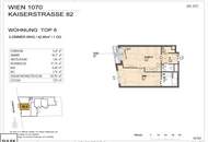 Moderne 2-Zimmer Wohnung in beliebter Lage / Kaiserstraße 82 / ab 01.09 verfügbar!