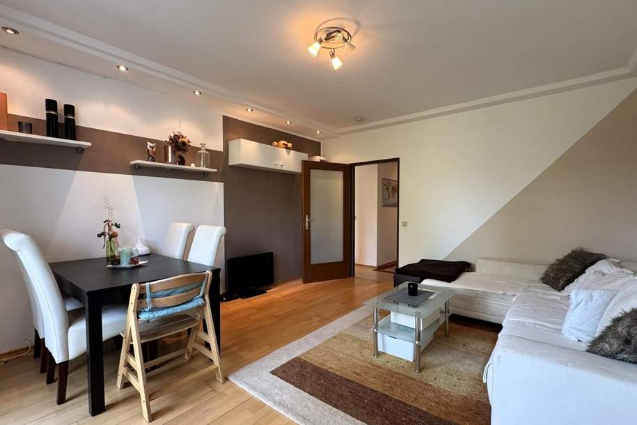 Attraktive 3,5-Zimmer-Mietwohnung mit Loggia in Uni-Nähe, Waidmannsdorf - auch Kurzzeitmiete möglich!, Wohnung-miete, 1.301,75,€, 9020 Klagenfurt(Stadt)