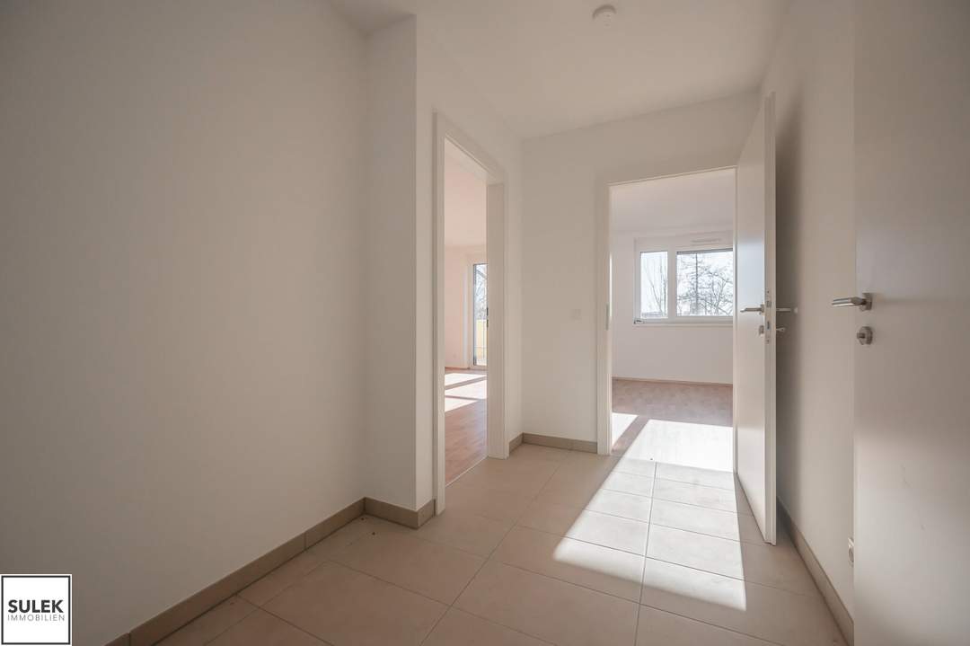 Wohnen in Bahnhofsnähe: 2 Zimmer Erstbezug mit Balkon - späterer Kauf möglich! Go2Eisenstadt!