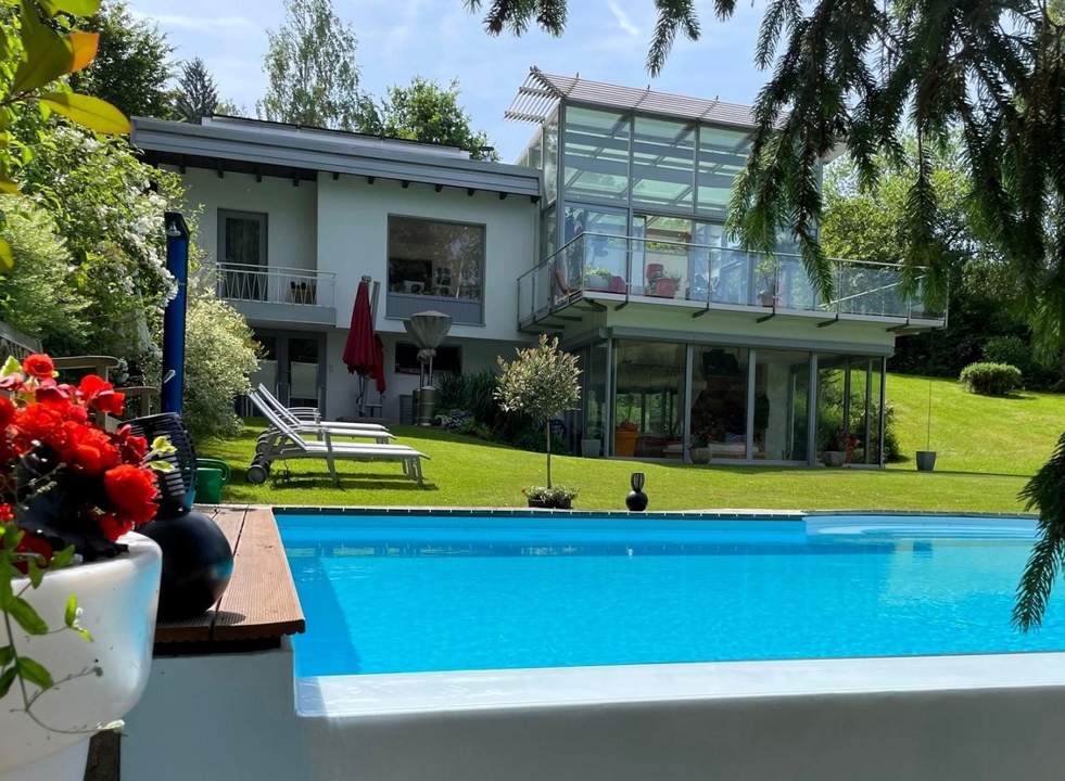 See-Villa mit Chic, Charme und intimer Freiluftatmosphäre - ein Juwel im Kamptal/Idolsberg