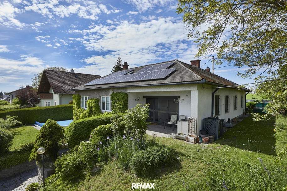 Wohnhaus mit Garten, Pool & Blick bis ins Gebirge!, Haus-kauf, 499.000,€, 4073 Linz-Land