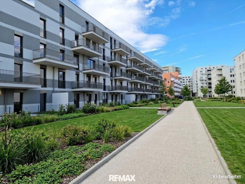 Erstbezug neben Alter Donau und U1 Kagran! Hochwertige 2-Zimmer-Wohnung mit Balkon