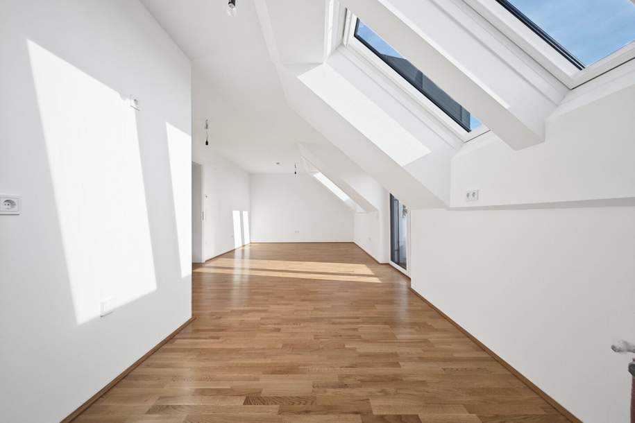 Erstbezug nach Errichtung | 3-Zimmer Dachgeschosswohnung mit Balkon in ruhigen Innenhof | PKW-Abstellplatz | fertiggestellt & bezugsbereit, Wohnung-kauf, 329.000,€, 2000 Korneuburg