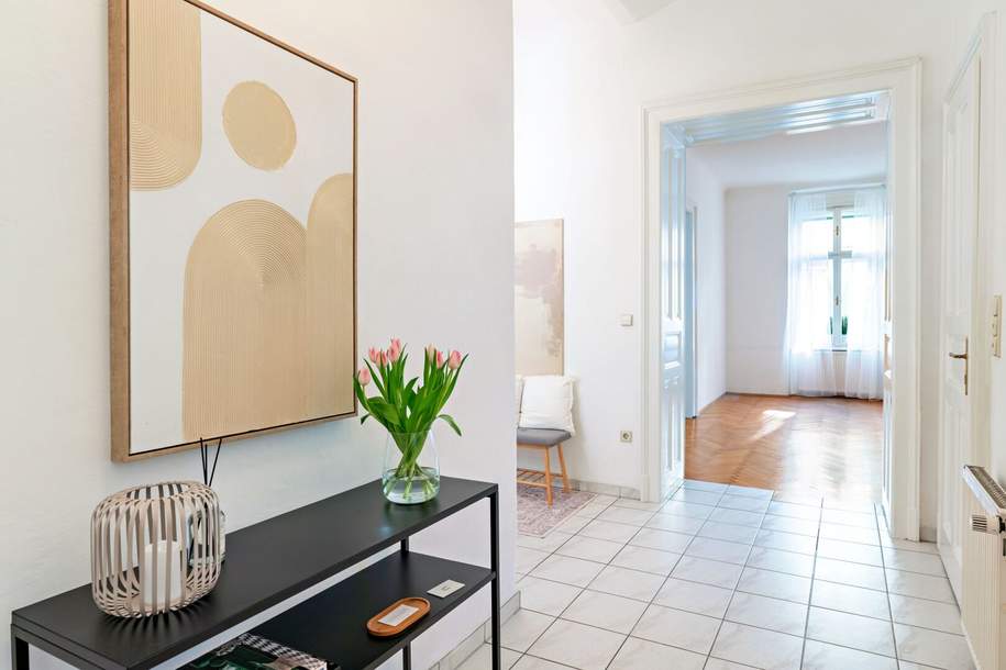 Altbau-Charme mit 3 Zimmern und Süd-Balkon in zentraler Lage, Wohnung-kauf, 399.000,€, 8010 Graz(Stadt)