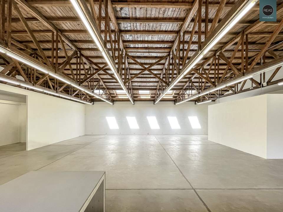 Loft in der Brotfabrik Wien mit hoher Raumhöhe &amp; großer Terrasse! Stellplatz verfügbar!