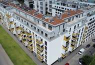 Neubau-Erstbezugs-Büro beim Kirschblütenpark. Hochwertige 3 Zimmer Einheit mit Terrasse, Balkon und Markenküche.