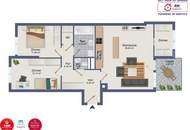 Neuwertige 3-Zimmer-Wohnung mit Balkon- 1210 Wien