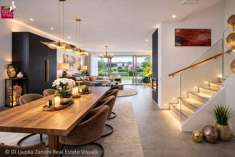 Möbliertes Designer-Doppelhaus mit Spa &amp; Pool nahe Wien, Haus-kauf, 1.690.000,€, 2380 Mödling