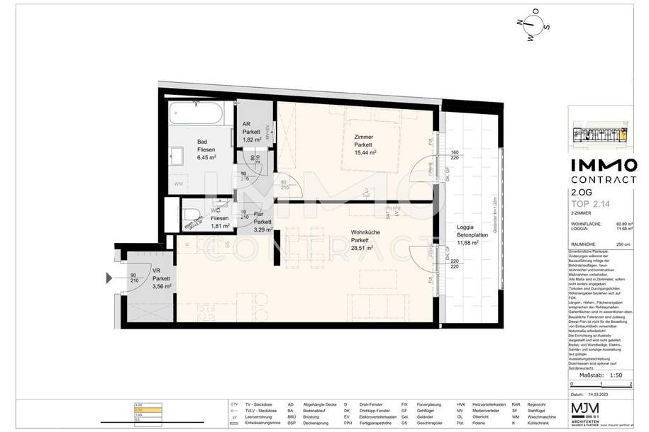 Stock2Live Exklusive Wohneinheiten 42qm - 120qm in Stockerau! _fußläufig zu Schule und Bahnhof!, Wohnung-kauf, 313.000,€, 2000 Korneuburg