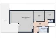 Penthouse mit Klimaanlage und 57 m² Dachterrasse