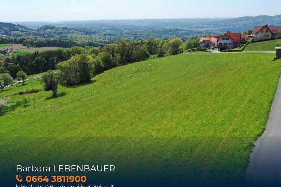 Wohnen am Pöllauberg! Bauplätze in bester Lage mit Aussicht und Lebensqualität!, Grund und Boden-kauf, 49.100,€, 8225 Hartberg-Fürstenfeld