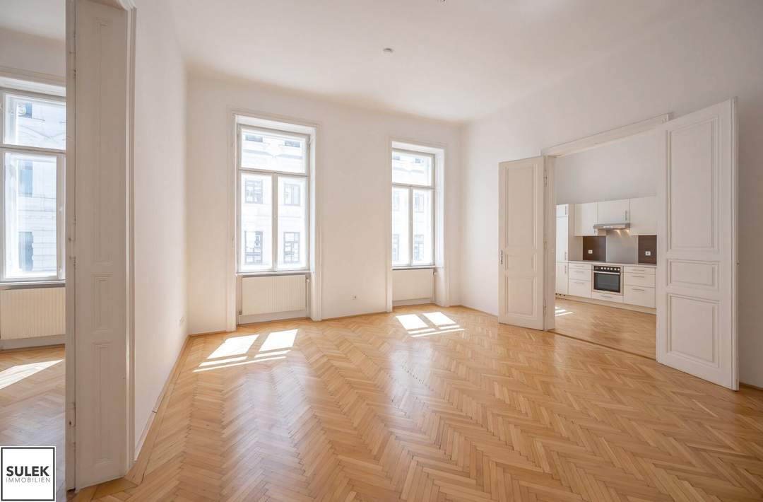 Wohnen beim Schlickplatz in Innenstadtnähe (Schottentor) - gut geschnittene 3 Zimmer Wohnung + separate Küche