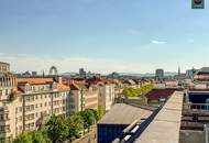Klimatisierte Dachgeschoss Maisonette mit 2 Terrassen und Kamin nahe Uno City!