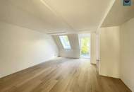 Erstbezug: Hochwertig ausgestattetes Smart - Home - Dachgeschoss - Apartment (klimatisiert) mit Grünblick - Balkon im trendigen Ottakring!