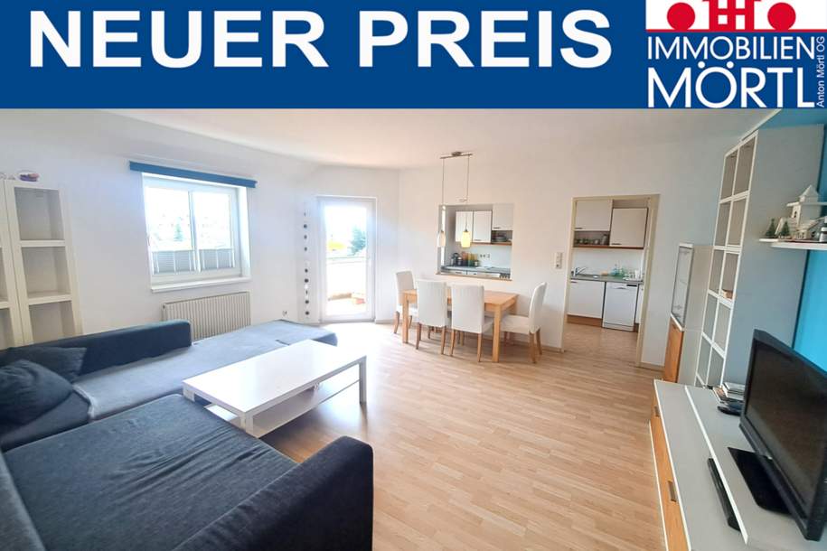 Neuer Preis! Helle Mietwohnung mit Balkon u. Tiefgaragenstellplatz - Lift vorhanden!, Wohnung-miete, 729,00,€, 3300 Amstetten