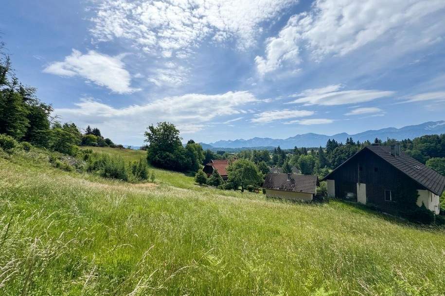 Karawankenblick Grundstück - Velden am Wörthersee, Grund und Boden-kauf, 195.000,€, 9220 Villach Land