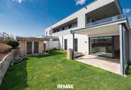 Barrierefreie Gartenwohnung mit DAN-Küche, Terrasse, Pool und zwei Parkplätzen in sonniger Ruhelage!