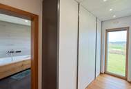 Architektenhaus in sonniger Ruhelage mit Spiral-Weinkeller, Infinity Pool und Burgblick