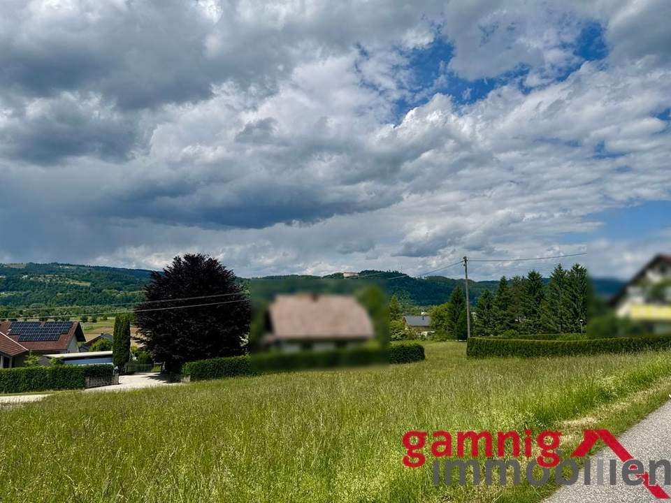 Aufgeschlossenes Grundstück im Ortsteil Dornach im schönen Rosental mit wunderbarer Aussicht