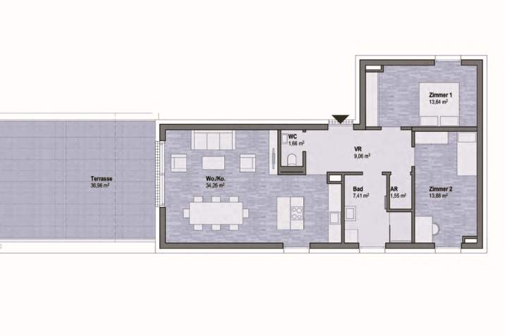 Wohnen in Graz Geidorf - Exklusive Eigentumswohnung (81m²) mit Terrasse in bester Lage! Provisionsfrei, Wohnung-kauf, 733.651,€, 8010 Graz(Stadt)