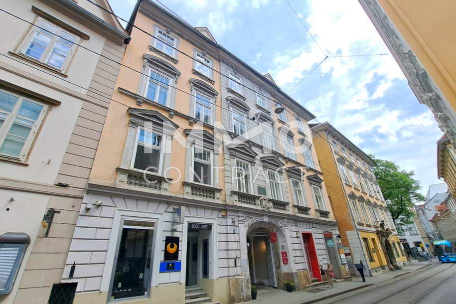 Zentrale INNENSTADTLAGE: WG-geeignete 3 Zimmer Wohnung - Sackstraße 24 / Top 03, Wohnung-miete, 816,55,€, 8010 Graz(Stadt)