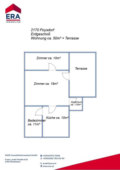 Poysdorf MIETE - Moderne Terrassenwohnung im Zentrum