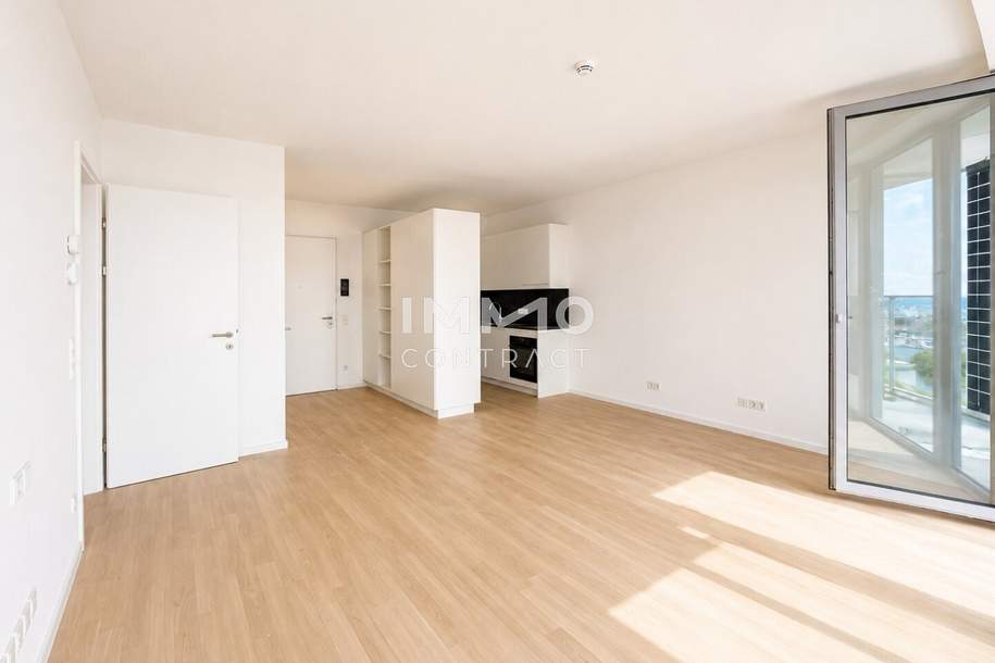 DC2 Tower: Erstbezug SKY RESIDENCES - 34. Etage mit Wasserblick, Wohnung-miete, 1.100,00,€, 1220 Wien 22., Donaustadt