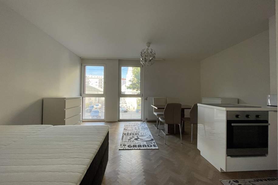Top-modern möblierte Single-Wohnung mit optimaler Verkehrsanbindung, Wohnung-miete, 699,00,€, 1200 Wien 20., Brigittenau