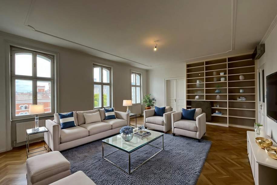1090! Wunderschöne 3,5-Zimmer Altbauwohnung in Toplage nahe Schottentor!, Wohnung-miete, 3.827,95,€, 1090 Wien 9., Alsergrund