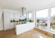 PROVISIONSFREI – Klimatisierte 5 Zimmer-Dachmaisonette inklusiver moderner Wohnküche, mit 4 Terrassen und Garagenplatz