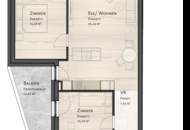 Erstbezug! 3-Zimmer-Mietwohnung mit 2 Balkonen - ideal für Familien & Paare mit Extraraum