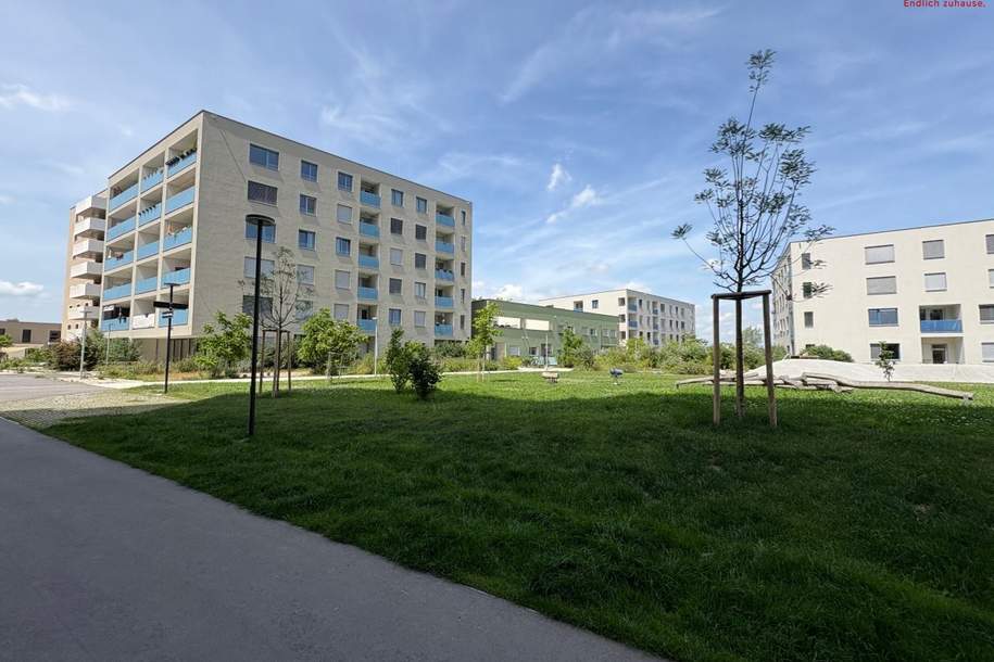 1220 Wien, Maria-Emhart-Weg 12/2/1 - Attraktiv geförderte SMART Mietwohnung mit DECKENKÜHLUNG und Loggia mit Blick ins Grüne, Wohnung-miete, 420,45,€, 1220 Wien 22., Donaustadt
