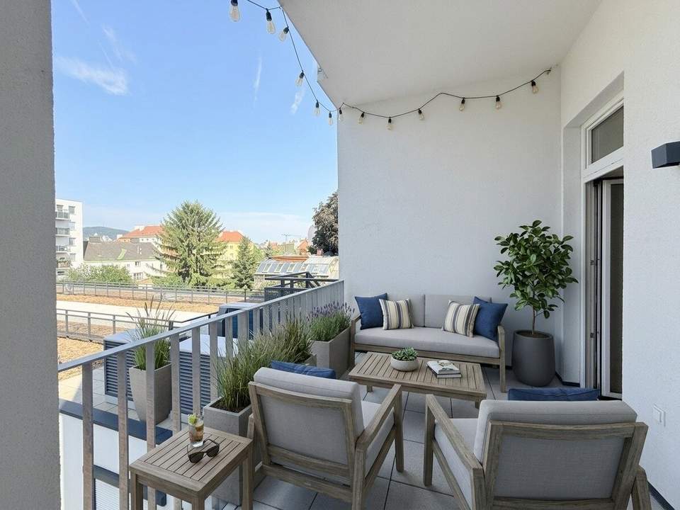 1210! Neuwertige 3 Zimmer Wohnung mit großem Balkon
