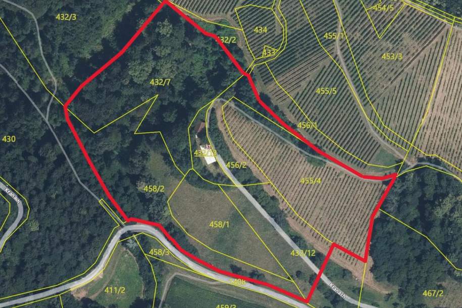 Scheibengrundstück mit Altbestand in Kranach, Gemeinde Gamlitz, Haus-kauf, 249.000,€, 8462 Leibnitz