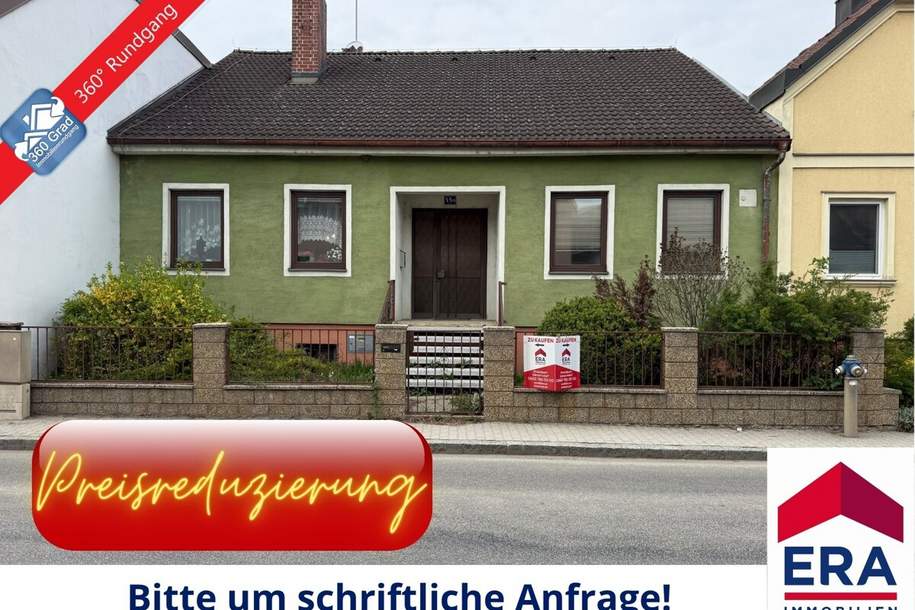 NEUER PREIS: Großzügiges Einfamilienhaus mit Innenhof, Halle & attraktiven Erweiterungsmöglichkeiten, Haus-kauf, 199.000,€, 2054 Hollabrunn