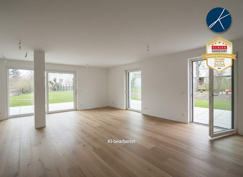 🌻🌼🌺Gartentraum mit 400m² Außenflächen und 7 Terrassentüren (Top 4) - Neubauprojekt am Kremser Steindl