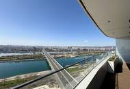 DANUBE FLATS | Exklusive vollmöblierte 2-Zimmer-Wohnung mit Skyline-Blick | Fitness, Pool und Spa