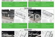 Food-Court im modernen Bürokomplex - TwentyOne